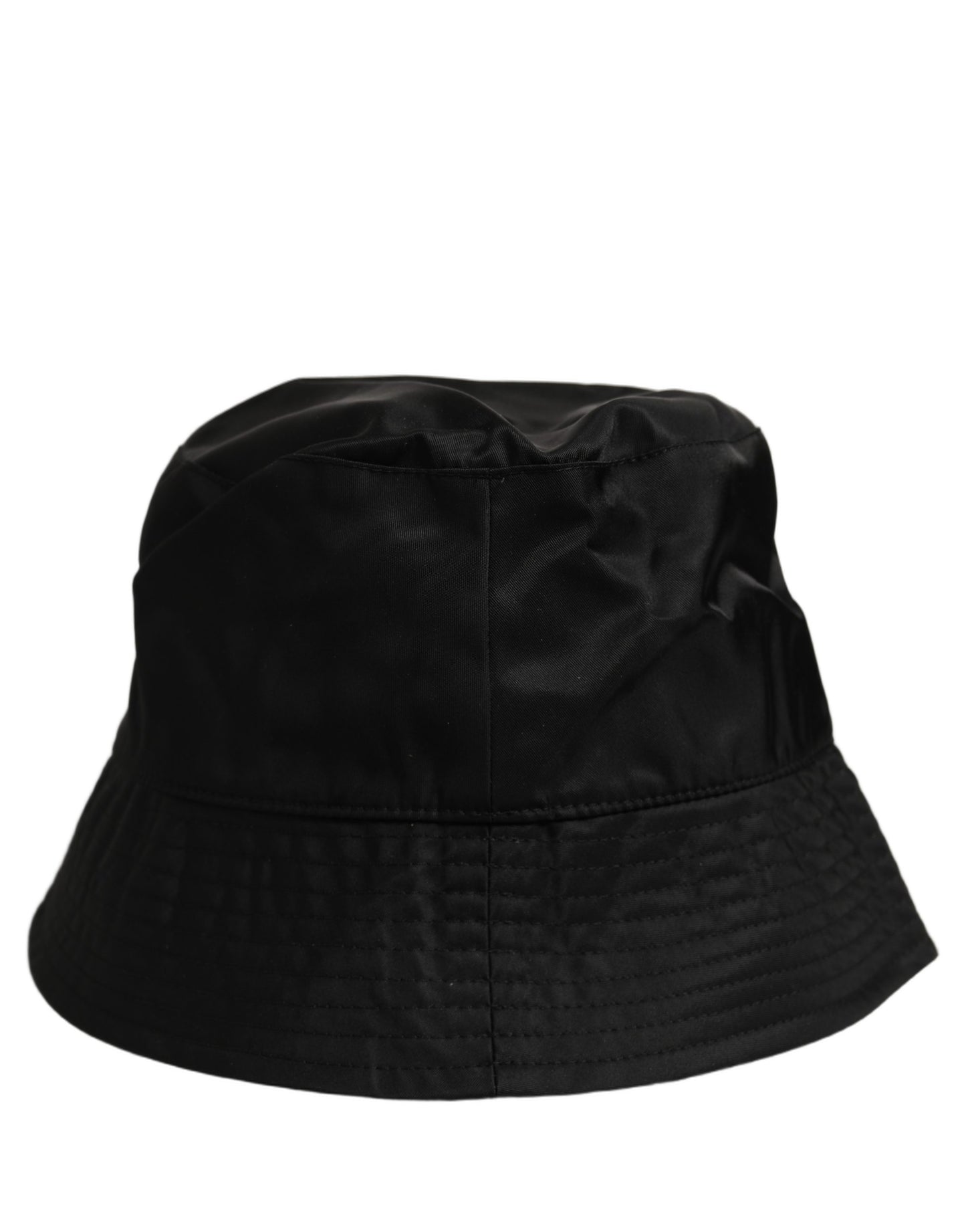Dolce & Gabbana Black Nylon Wide Brim Bucket Hat