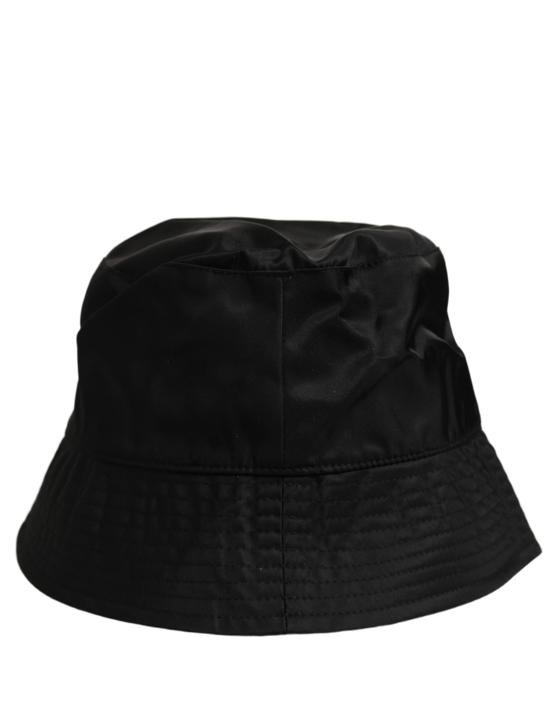 Dolce & Gabbana Black Nylon Wide Brim Bucket Hat