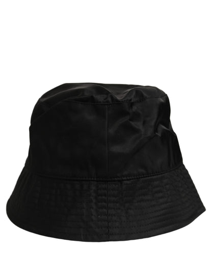 Dolce & Gabbana Black Nylon Wide Brim Bucket Hat