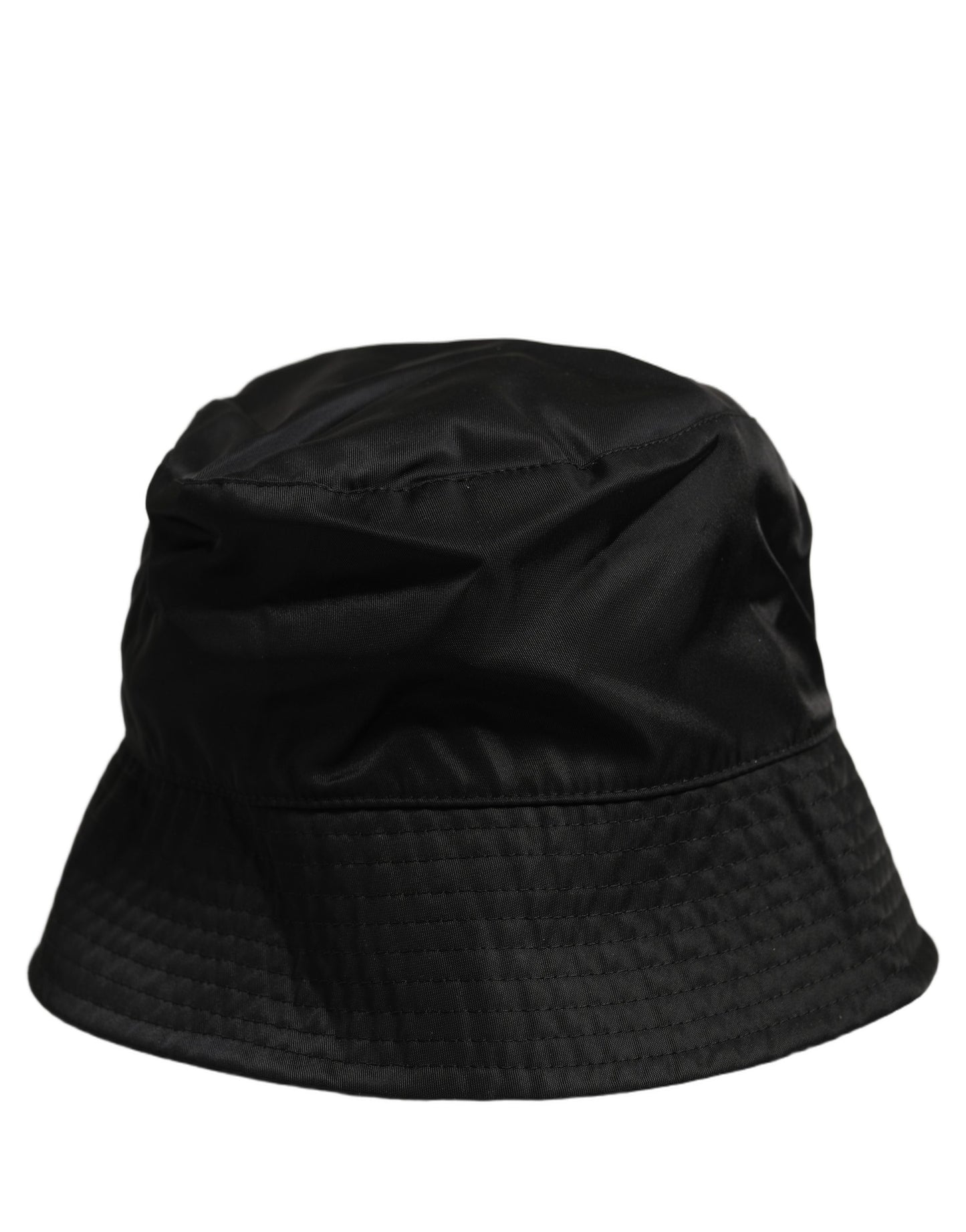 Dolce & Gabbana Black Nylon Wide Brim Bucket Hat