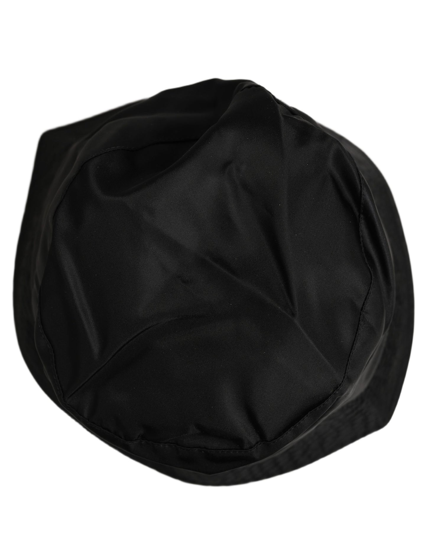 Dolce & Gabbana Black Nylon Wide Brim Bucket Hat