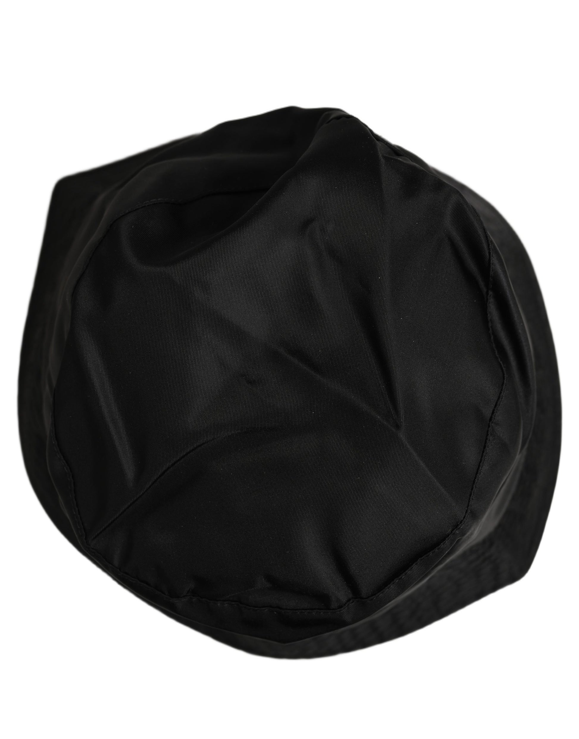 Dolce & Gabbana Black Nylon Wide Brim Bucket Hat