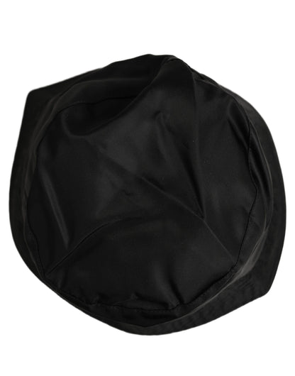 Dolce & Gabbana Black Nylon Wide Brim Bucket Hat