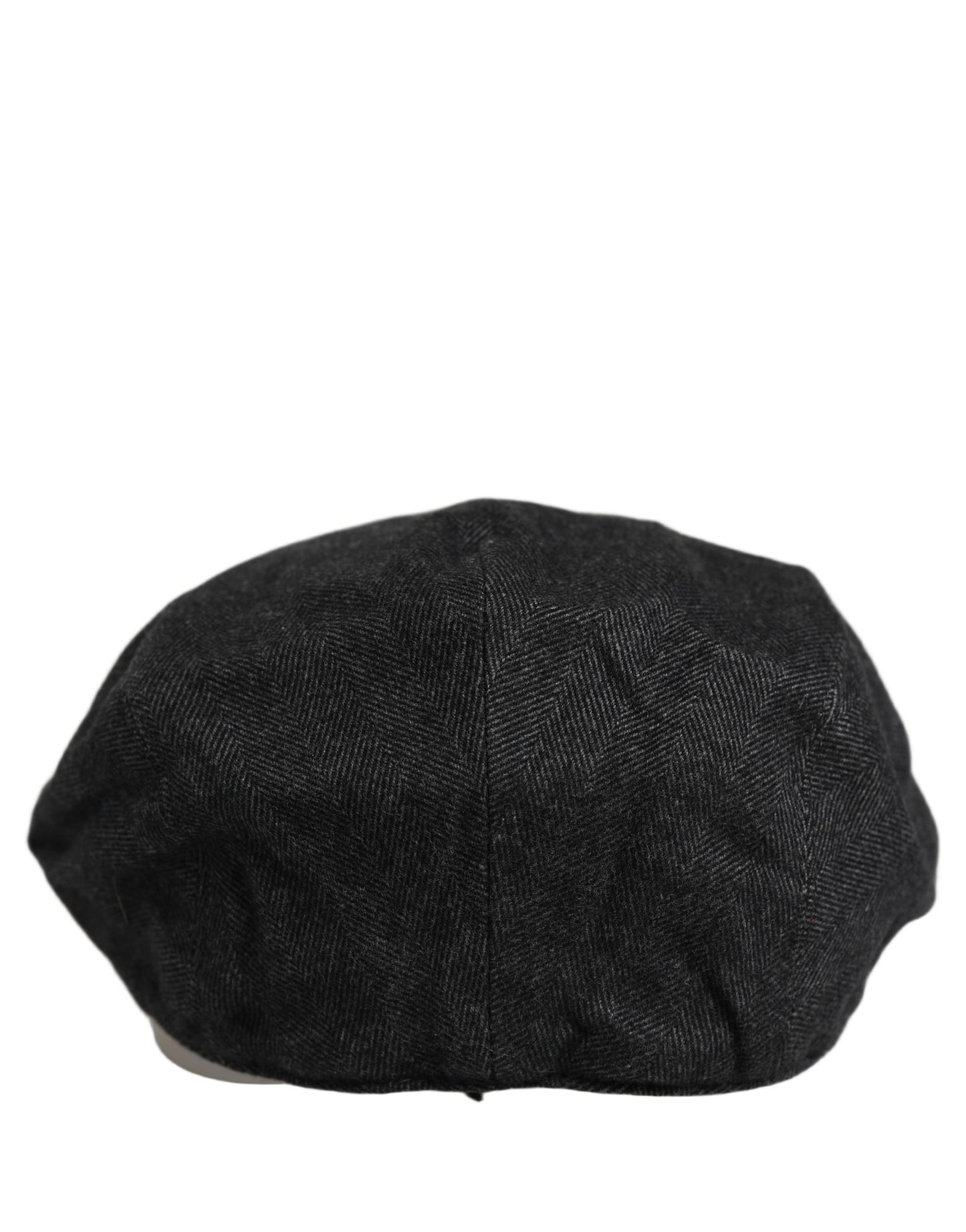 Dolce & Gabbana Men Black Cotton Newsboy Cap Hat