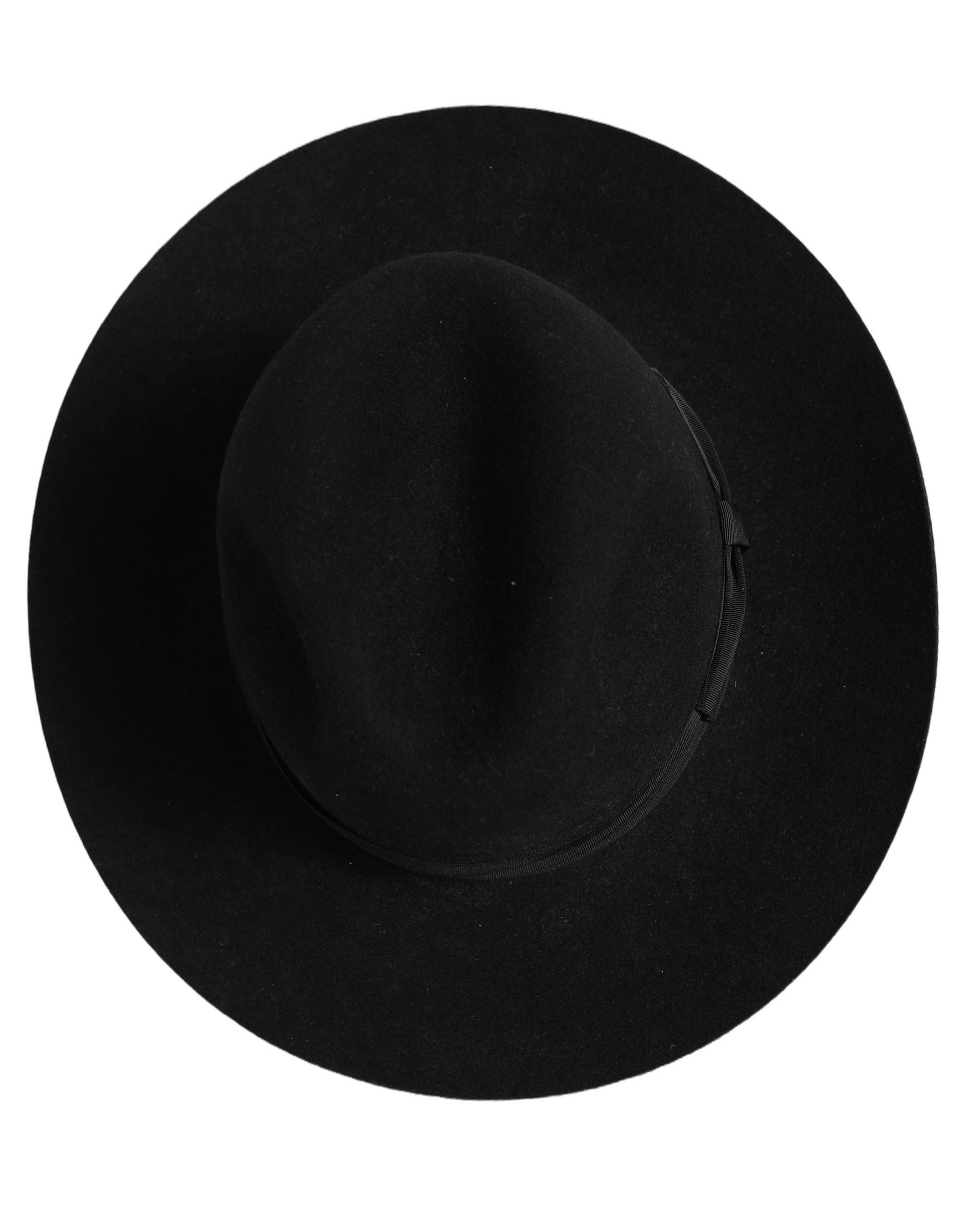 Dolce & Gabbana Men Black Classic Wide Brim Fedora Hat