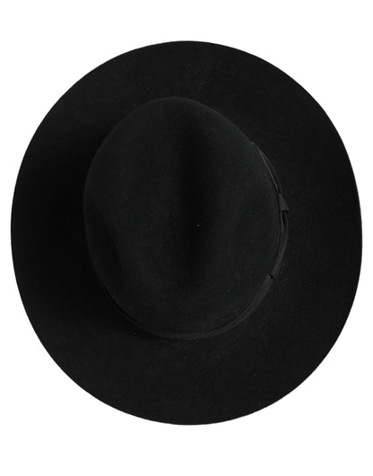 Dolce & Gabbana Men Black Classic Wide Brim Fedora Hat