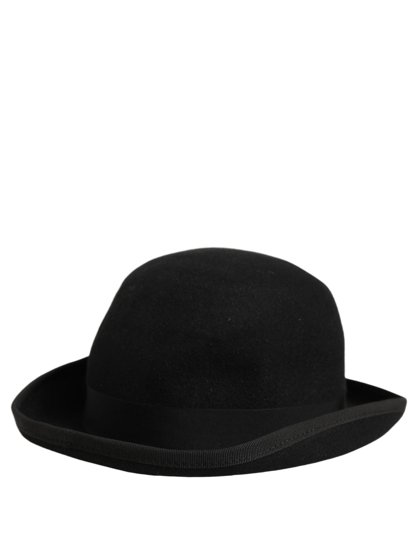 Dolce & Gabbana Men Black Rabbit Fur Felt Bowler Hat