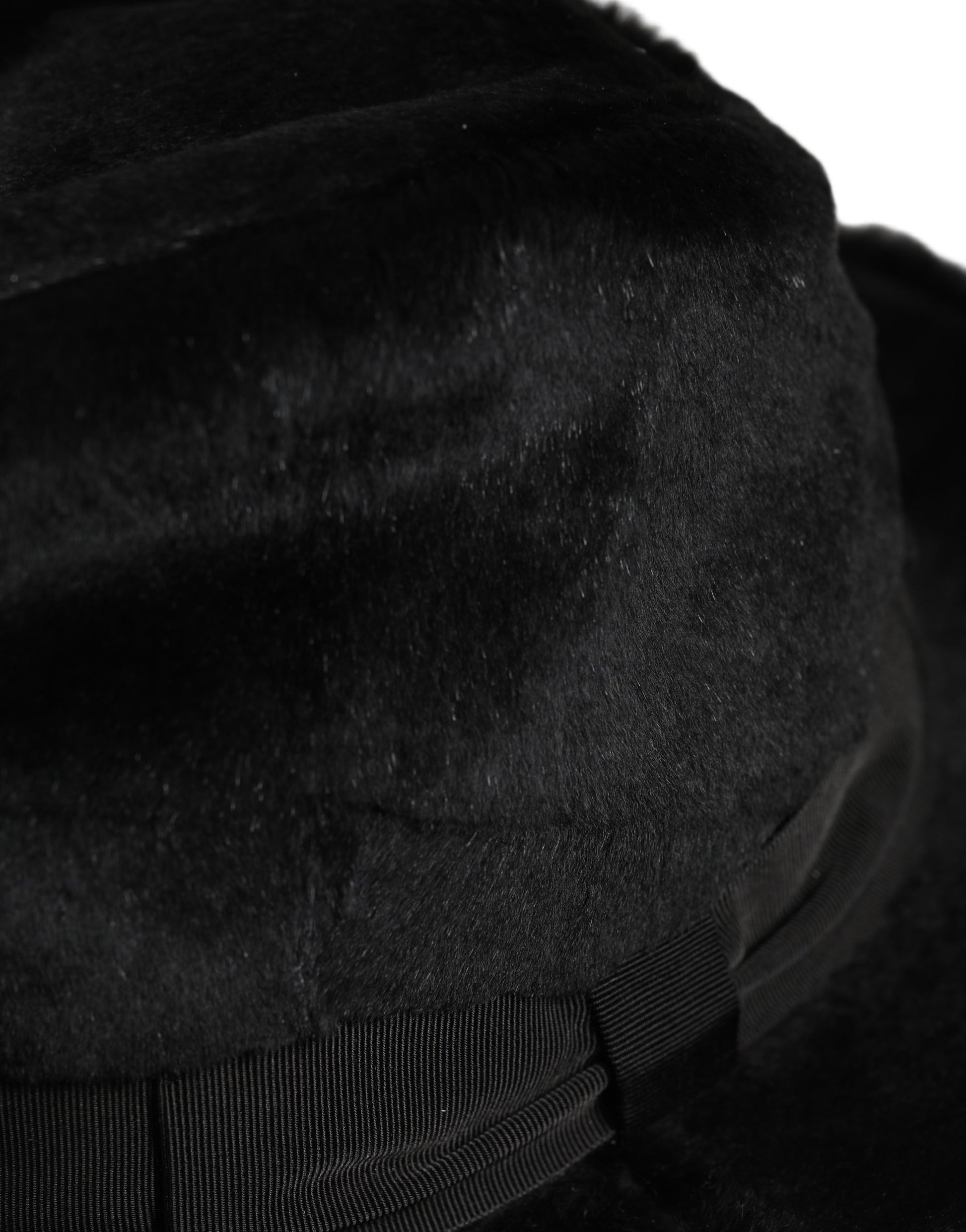 Dolce & Gabbana Men Black Classic Wide Brim Fedora Hat