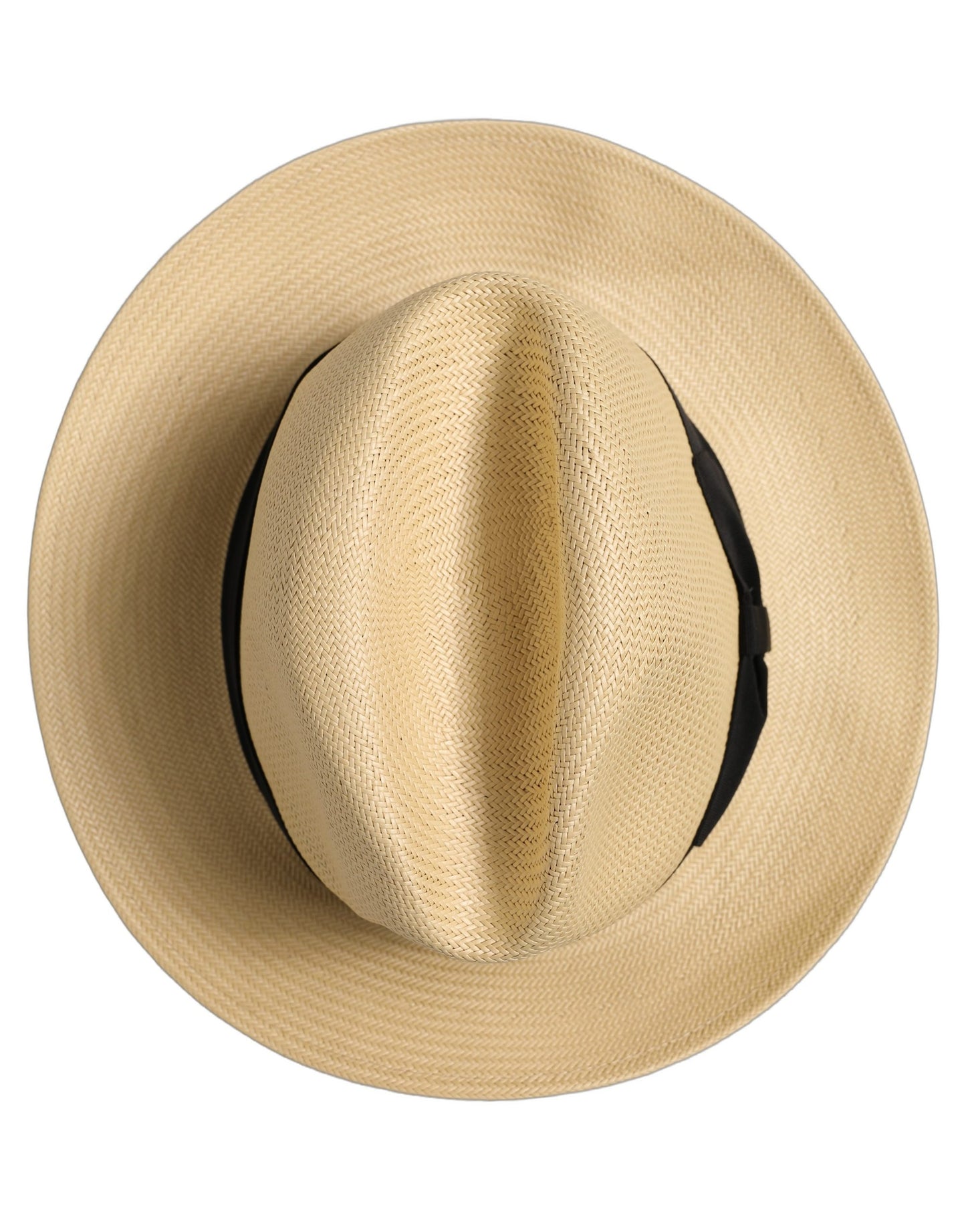 Dolce & Gabbana Men Beige Paper Straw Fedora Panama Hat