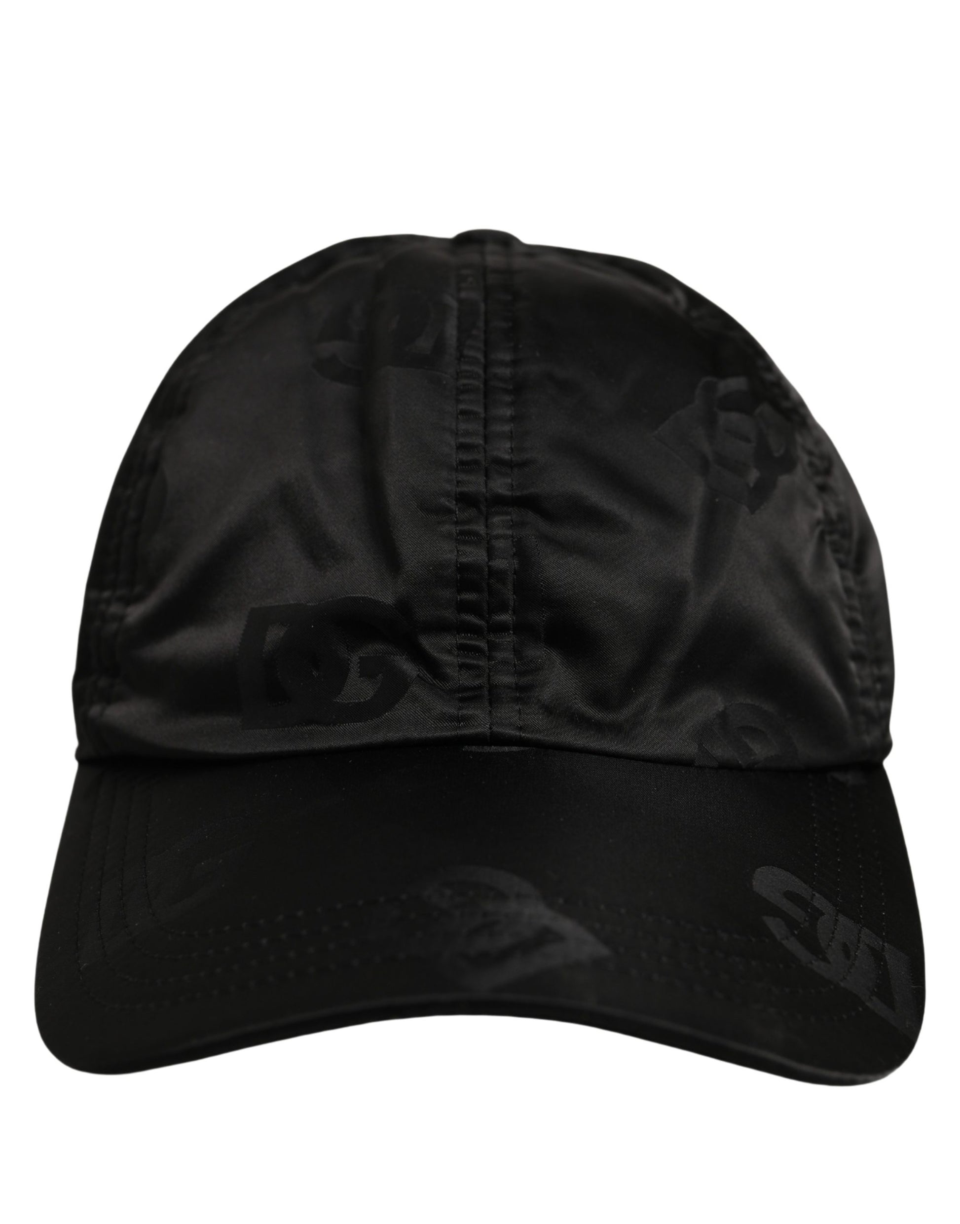 Dolce & Gabbana Men Black DG Monogram Baseball Cap