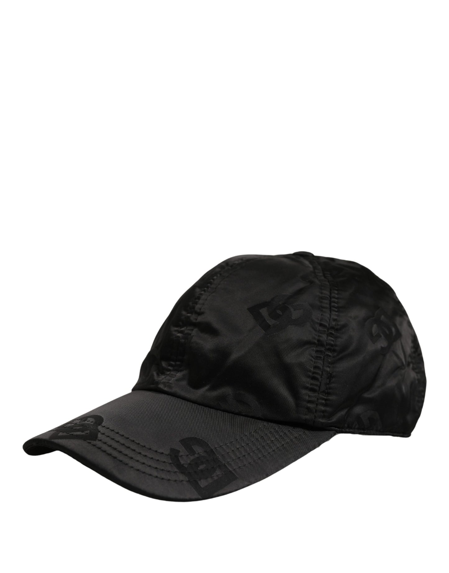 Dolce & Gabbana Men Black DG Monogram Baseball Cap