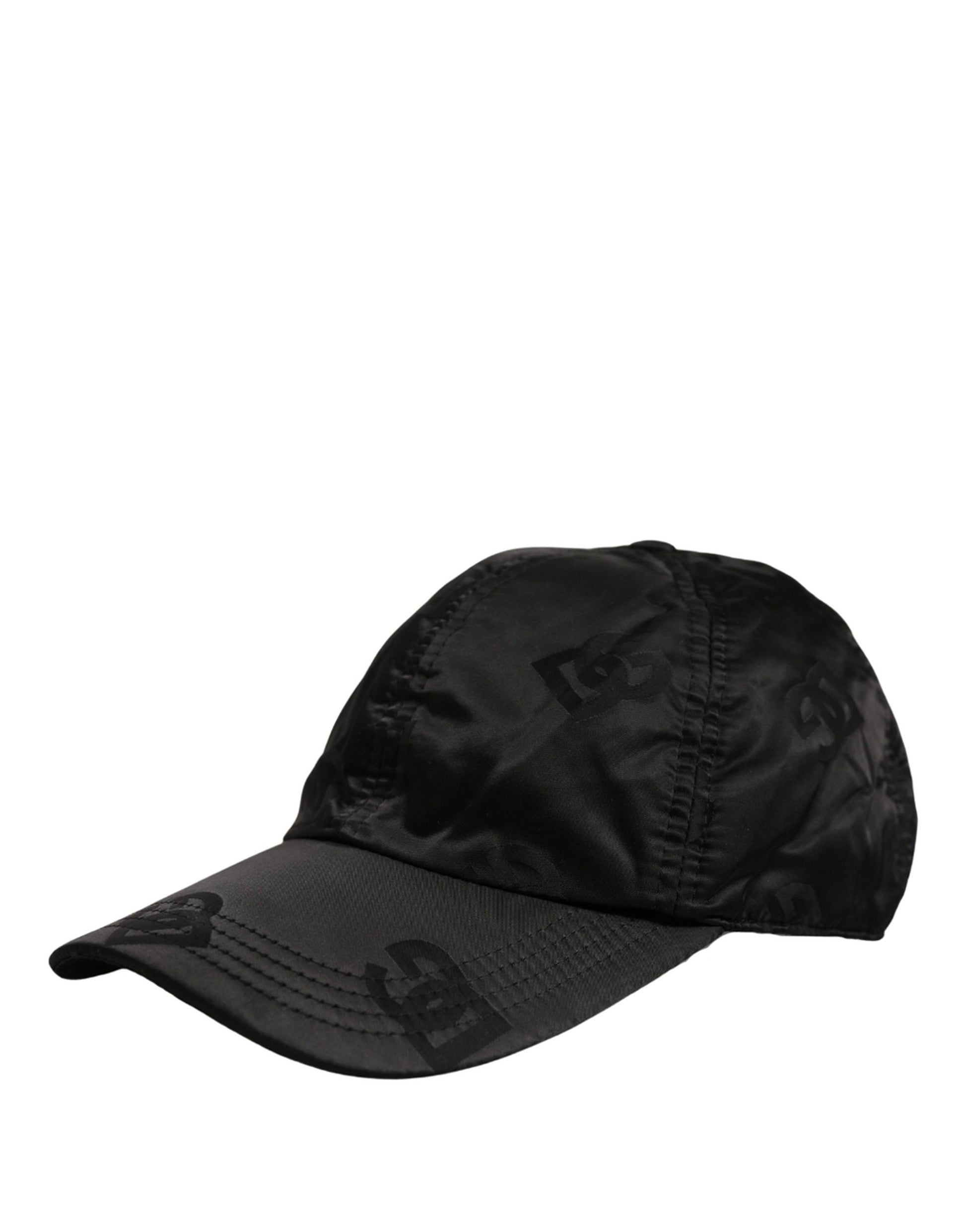 Dolce & Gabbana Men Black DG Monogram Baseball Cap
