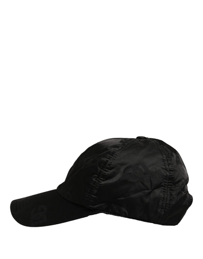 Dolce & Gabbana Men Black DG Monogram Baseball Cap