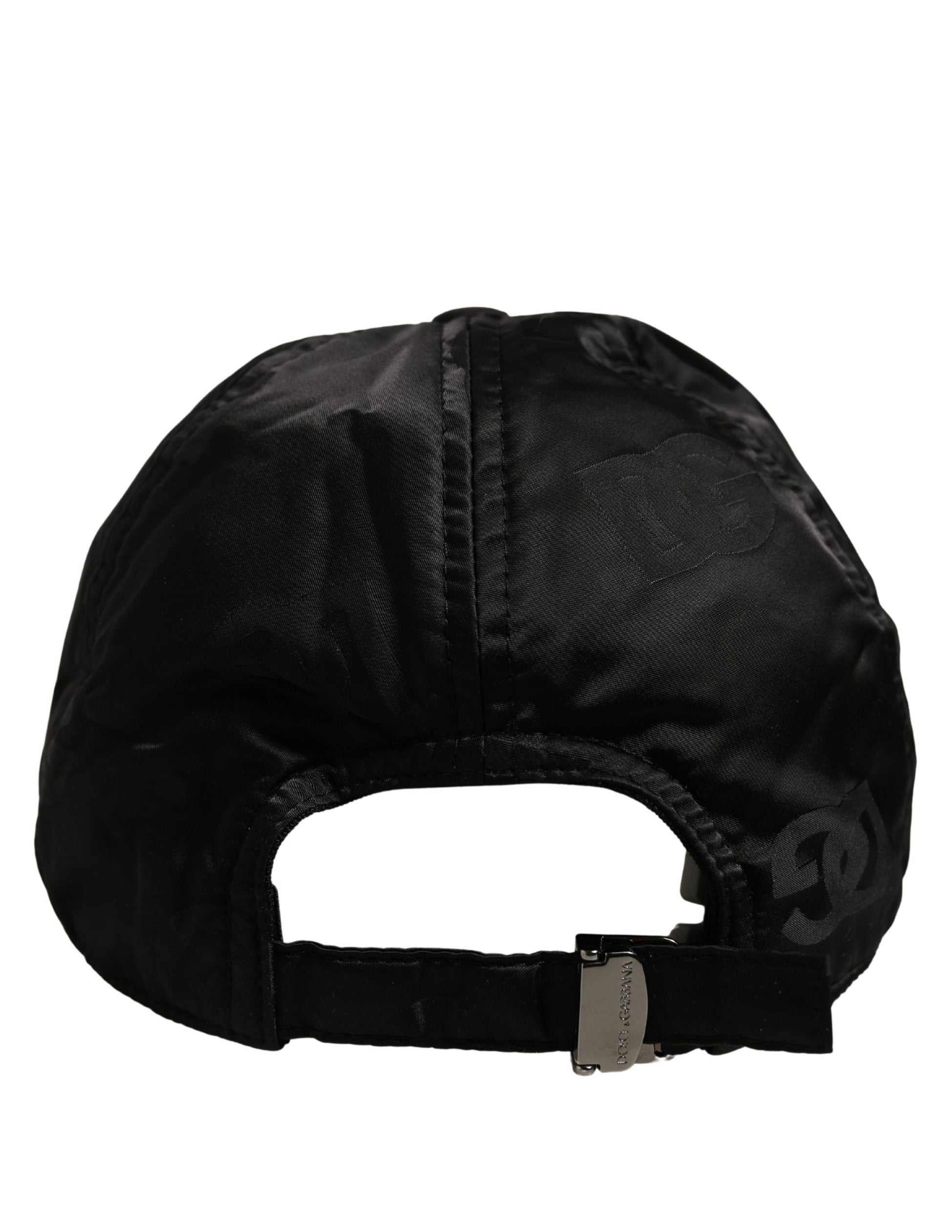 Dolce & Gabbana Men Black DG Monogram Baseball Cap