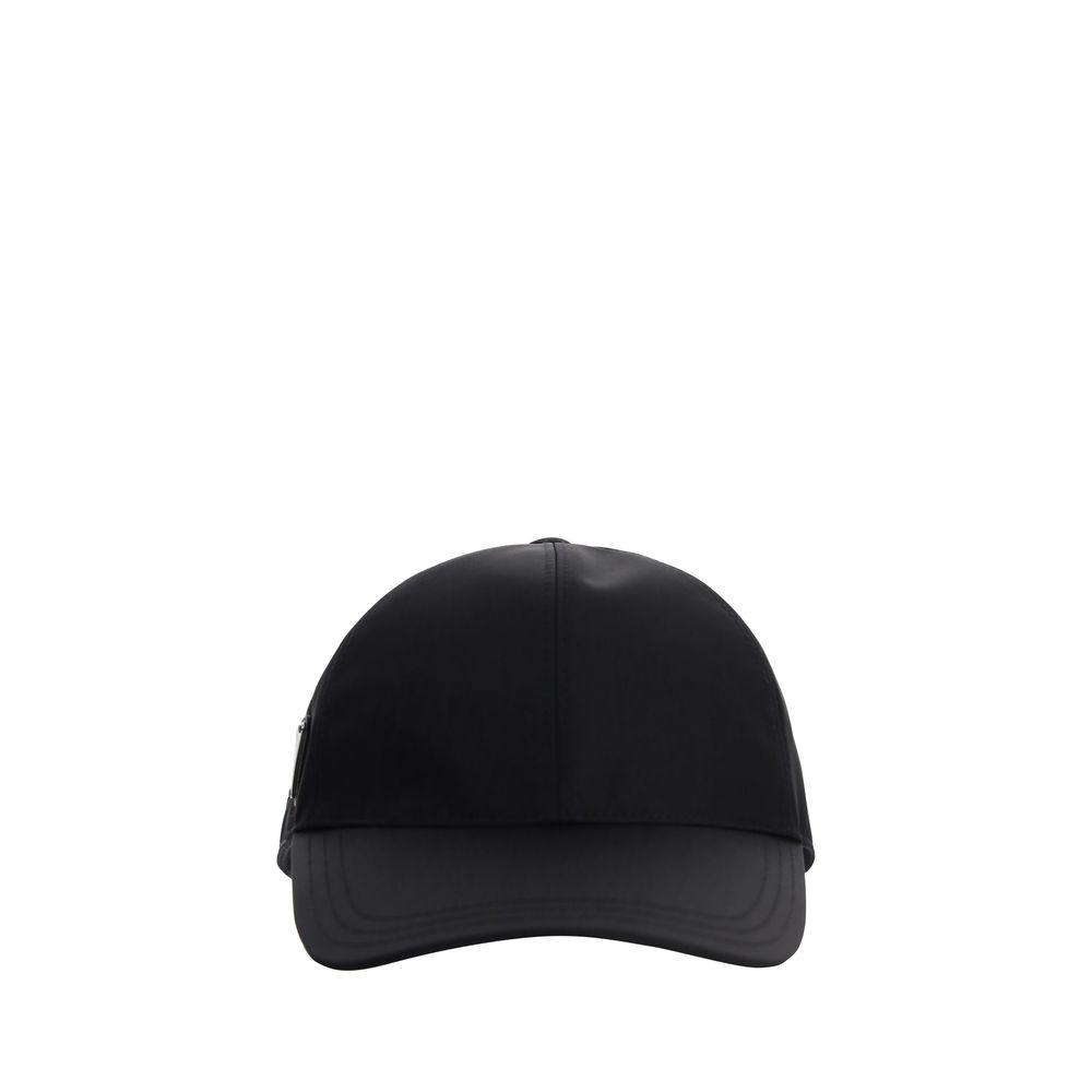 Prada Black Recycled Polyamide Baseball Cap