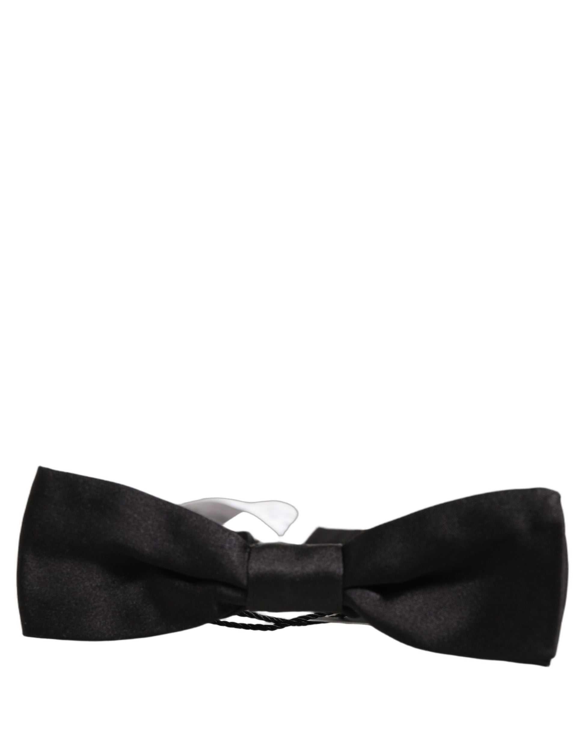 Dolce & Gabbana Men Black 100% Silk Adjustable Neck Papillon Bow Tie