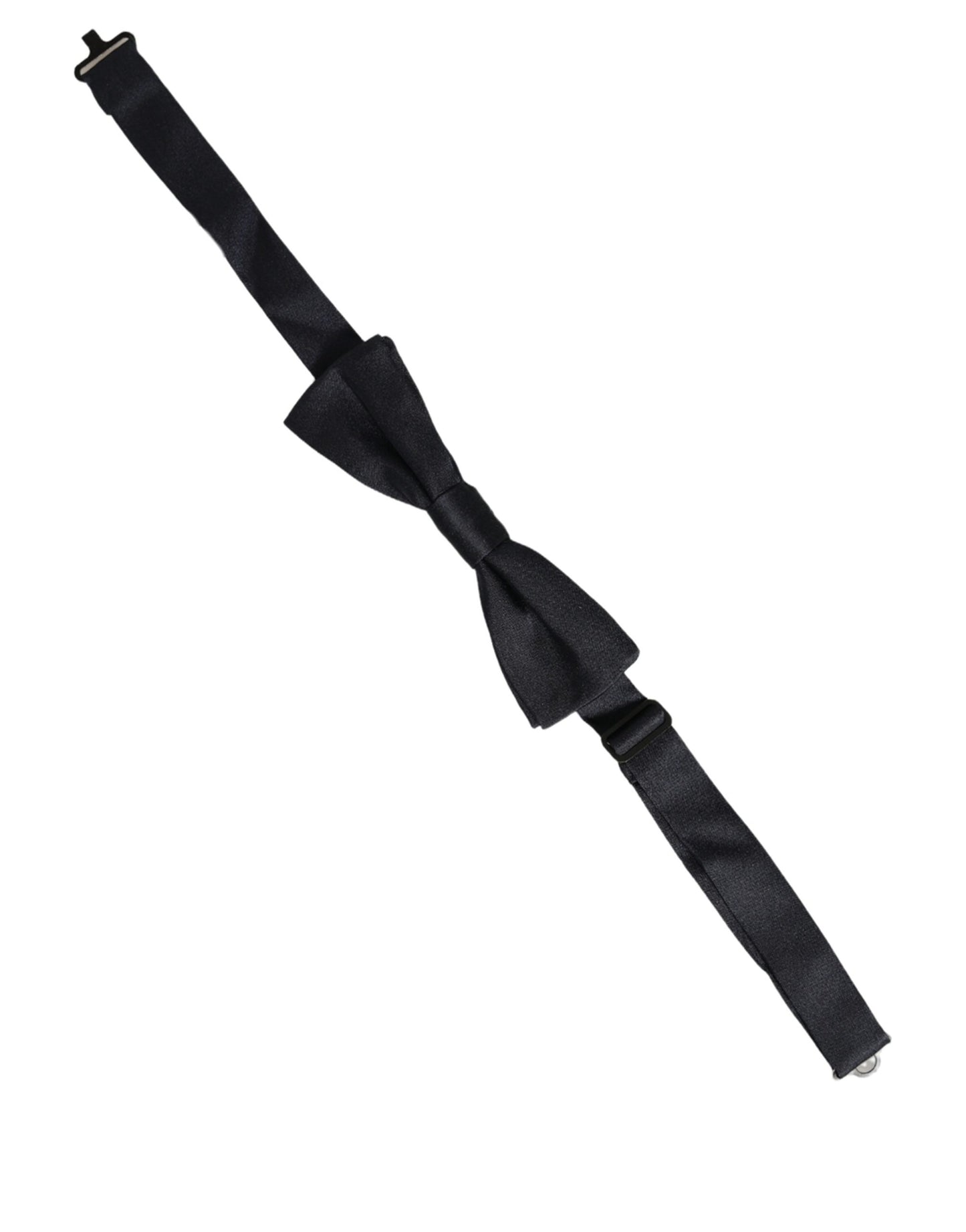 Dolce & Gabbana Men Black 100% Silk Adjustable Neck Papillon Bow Tie