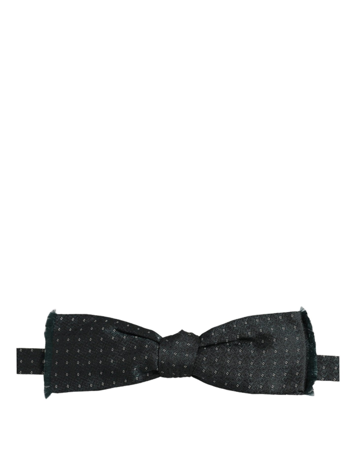 Dolce & Gabbana Men Green Patterned Adjustable Neck Papillon Bow Tie