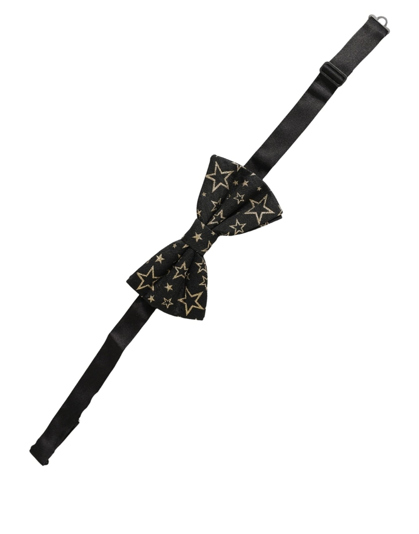 Dolce & Gabbana Men Black Star Adjustable Neck Papillon Bow Tie