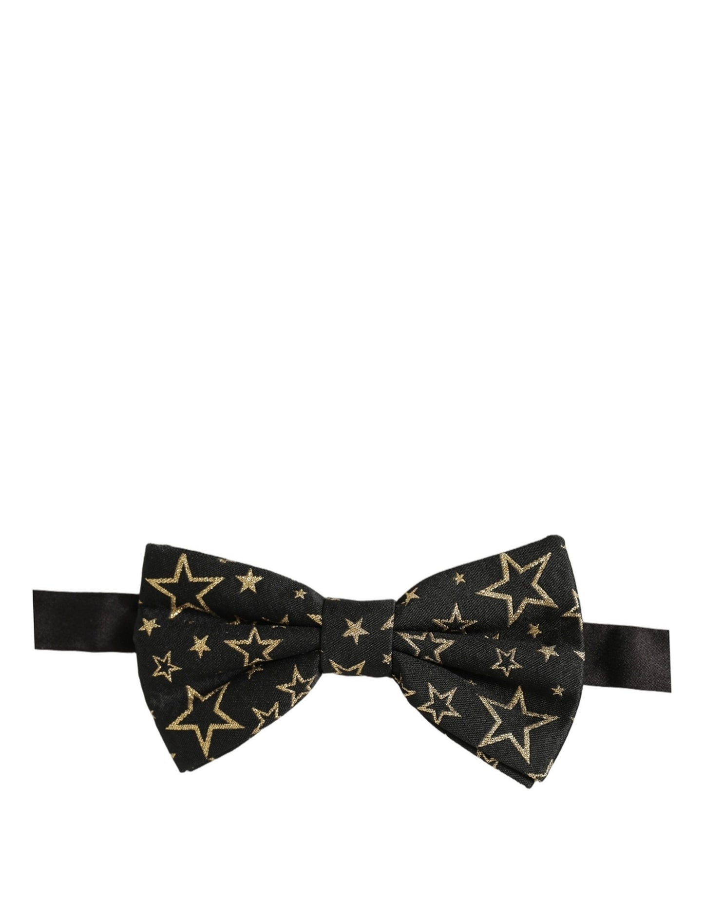 Dolce & Gabbana Men Black Star Adjustable Neck Papillon Bow Tie