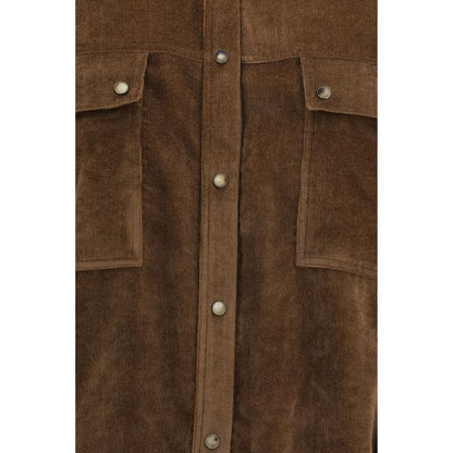 Brunello Cucinelli Brown Viscose Shirt