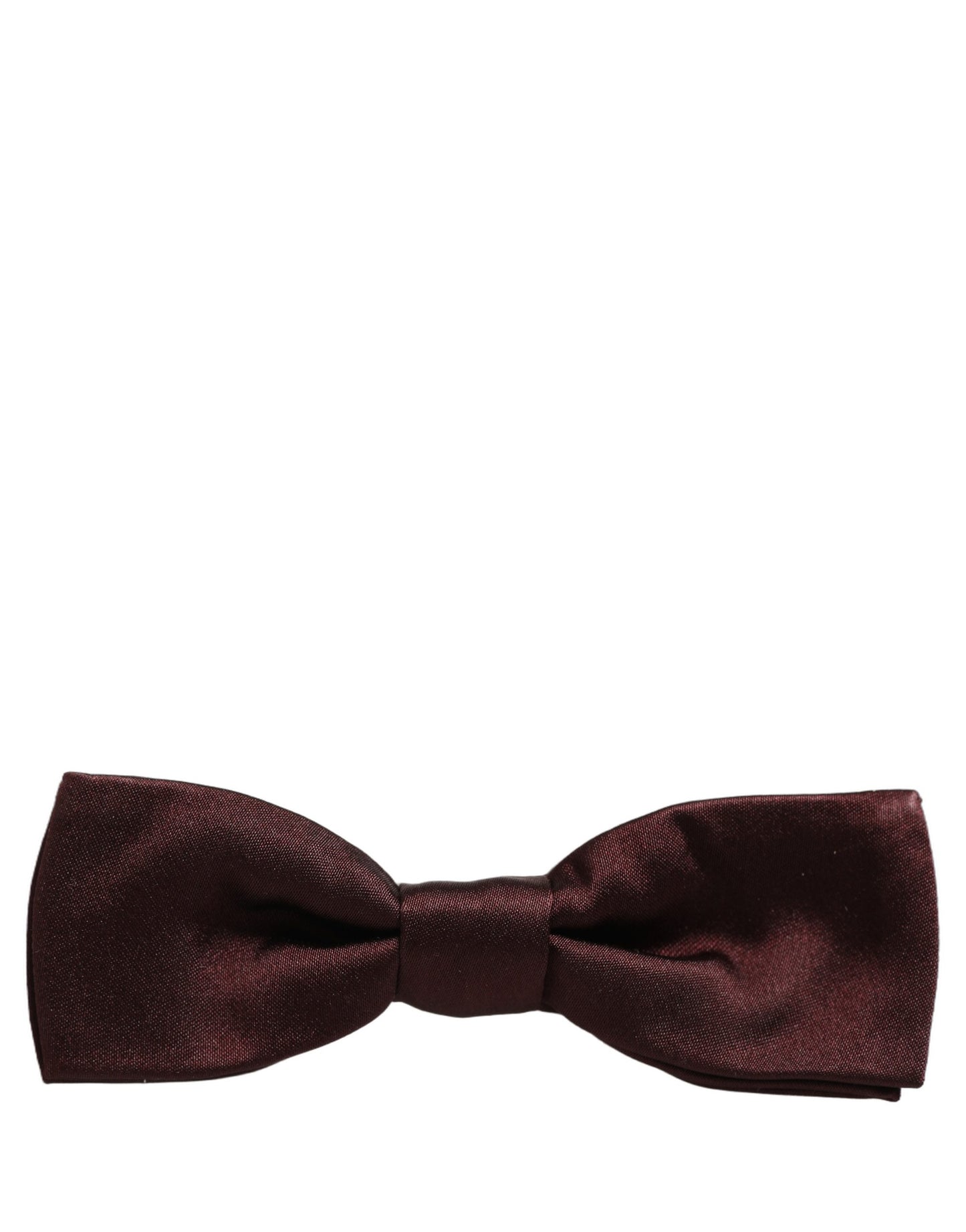 Dolce & Gabbana Men Brown 100% Silk Adjustable Neck Papillon Bow Tie