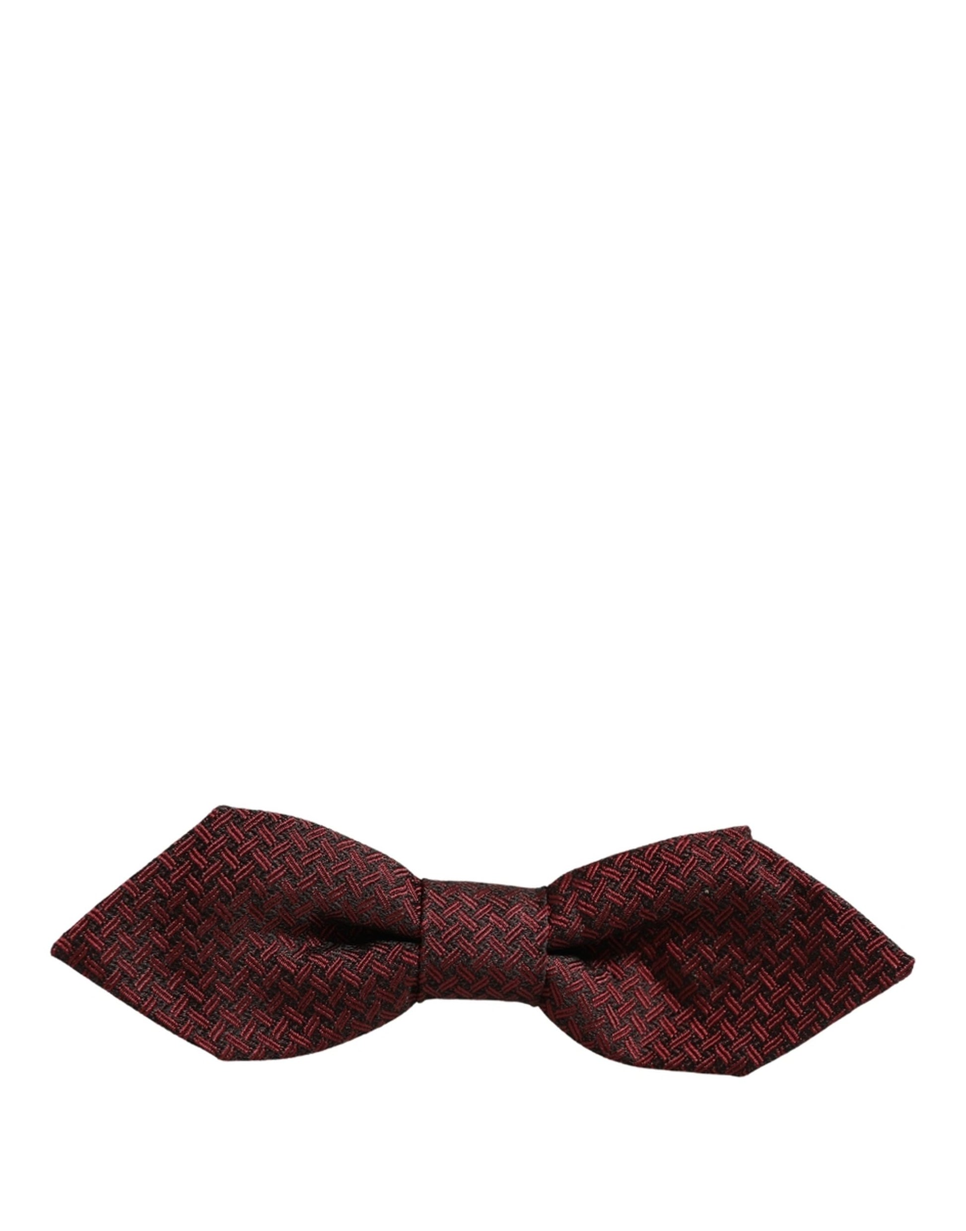 Dolce & Gabbana Men Red Silk Fantasy Adjustable Neck Papillon Bow Tie