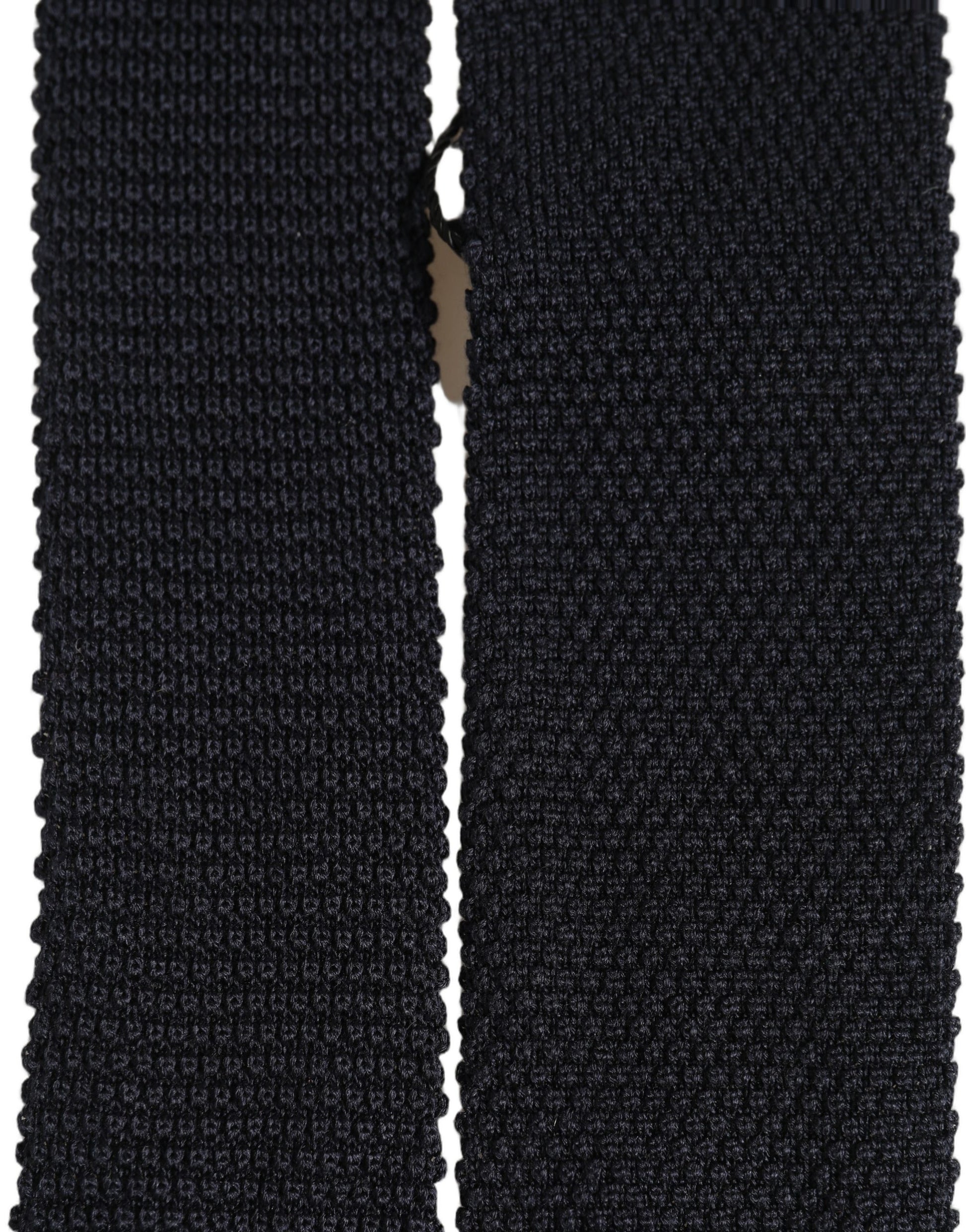 Dolce & Gabbana Men Black 100% Silk Adjustable Tied Necktie
