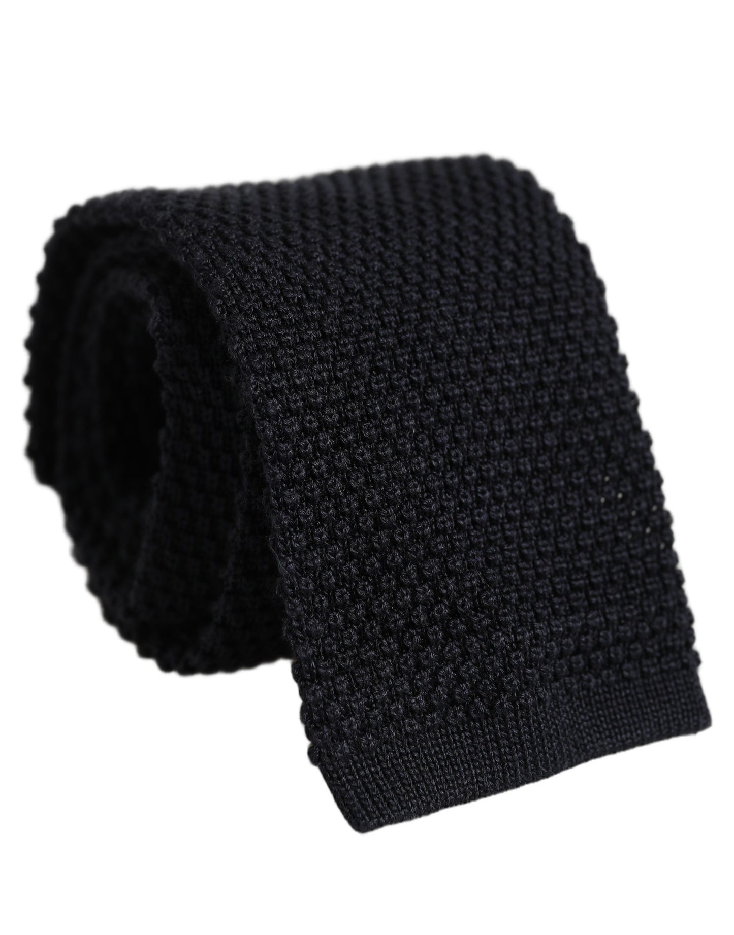 Dolce & Gabbana Men Black 100% Silk Adjustable Tied Necktie