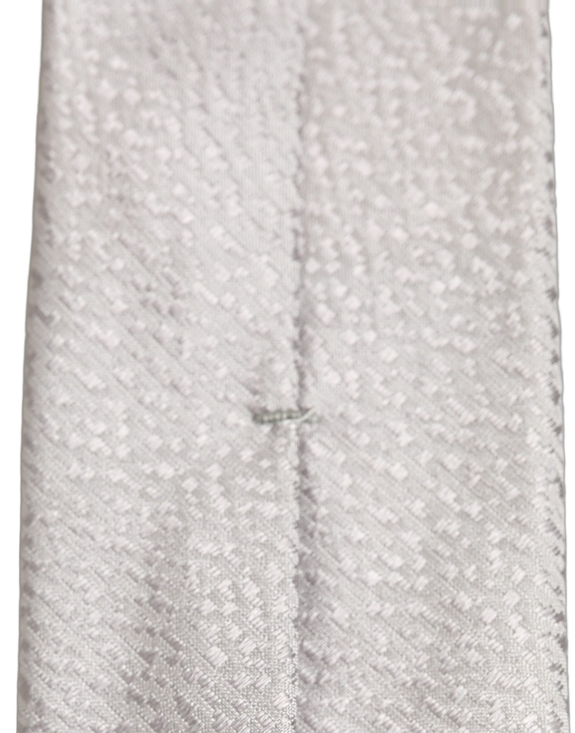 Dolce & Gabbana Men Gray 100% Silk Textured Adjustable Tied Necktie