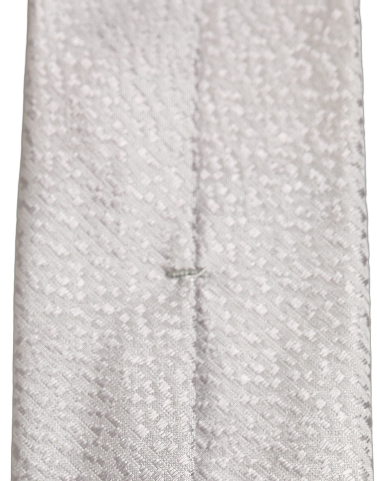 Dolce & Gabbana Men Gray 100% Silk Textured Adjustable Tied Necktie