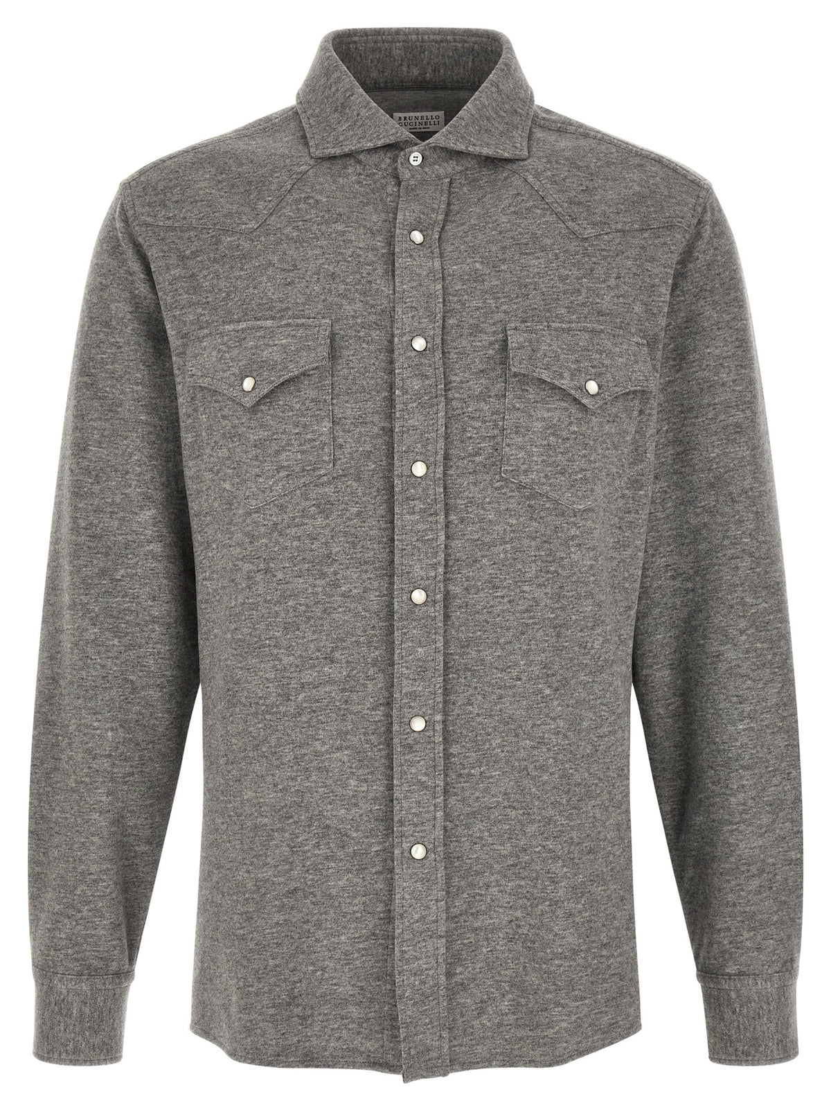 Brunello Cucinelli Gray Cashmere Blouse