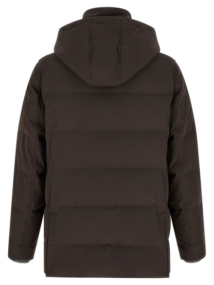 Brunello Cucinelli Brown Polyamide Parka