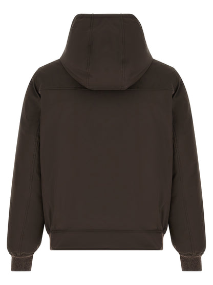 Brunello Cucinelli Brown Polyamide Full-Length Jacket