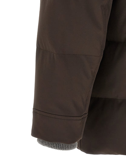 Brunello Cucinelli Brown Polyamide Parka