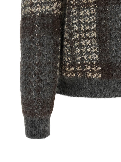 Brunello Cucinelli Gray Fabric Cardigan