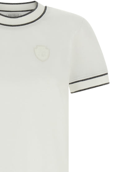 Brunello Cucinelli White Cotton T-Shirt