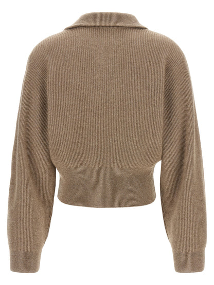 Brunello Cucinelli Brown Cashmere Cardigan