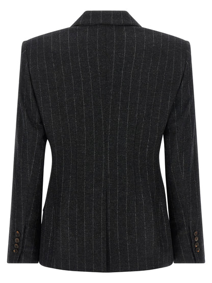 Brunello Cucinelli Gray Virgin Wool Blazer