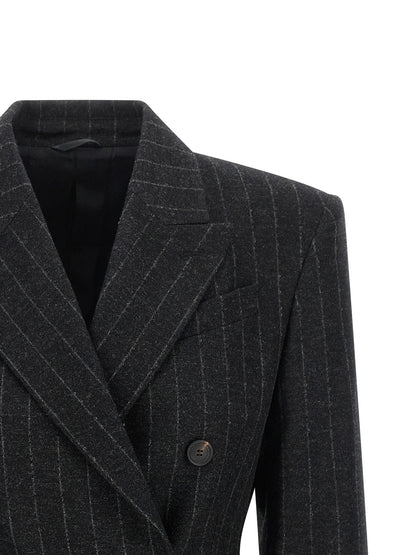 Brunello Cucinelli Gray Virgin Wool Blazer