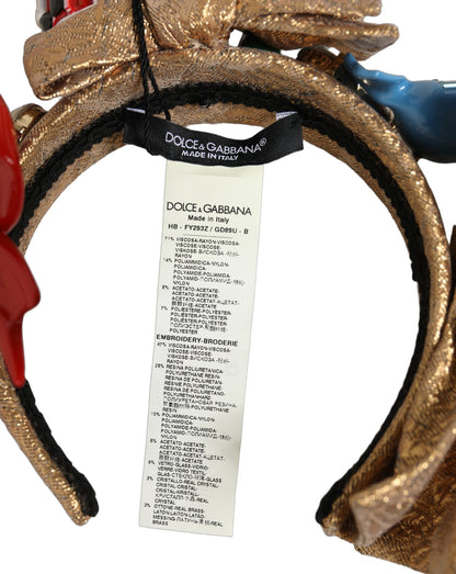 Dolce & Gabbana Multicolor Glittery Christmas Themed Headwear Headband