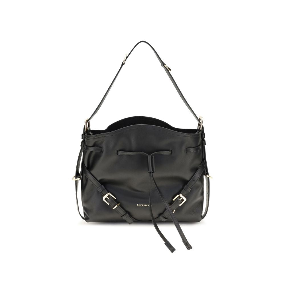 Givenchy Black Calf Leather Bos Taurus Bucket Bag