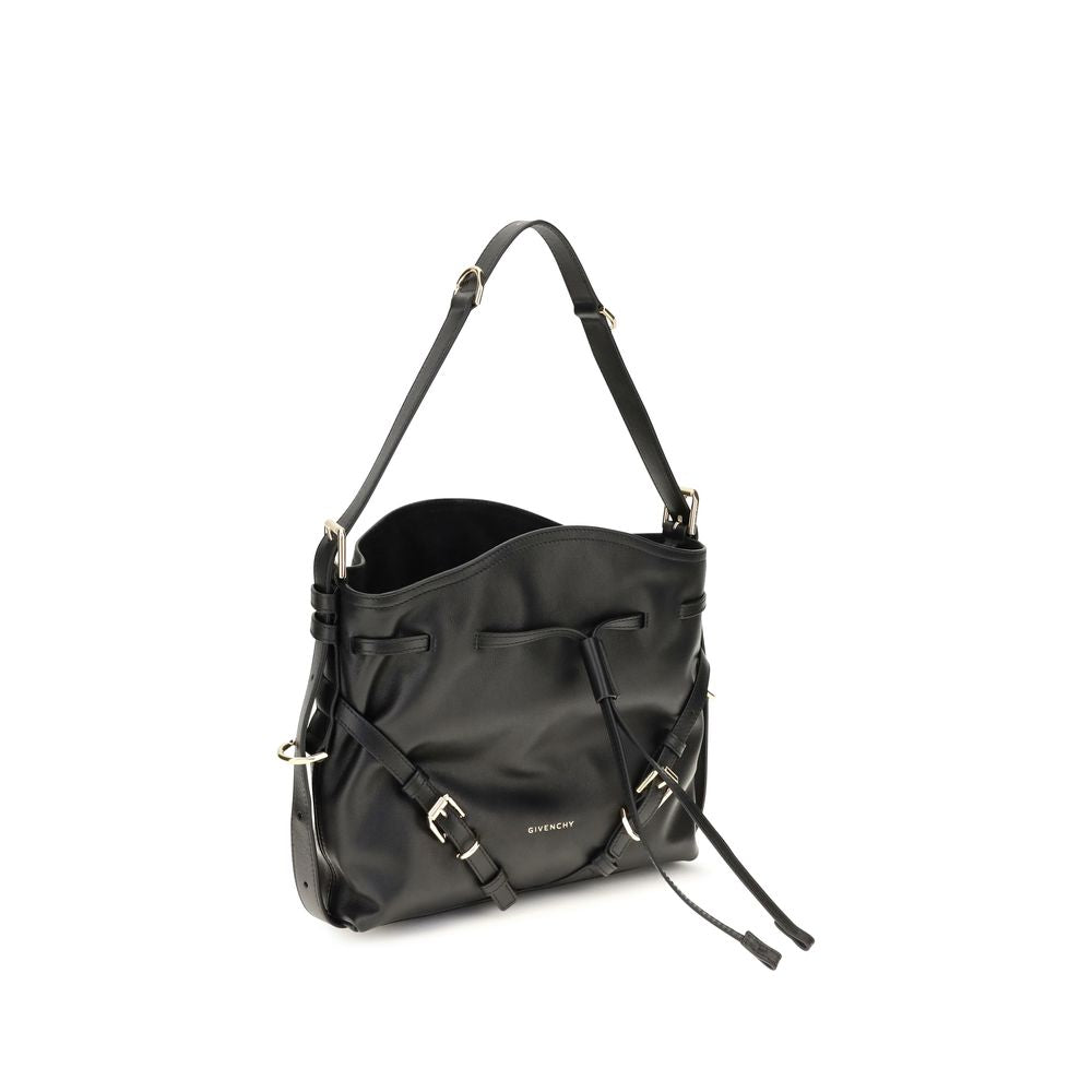 Givenchy Black Calf Leather Bos Taurus Bucket Bag