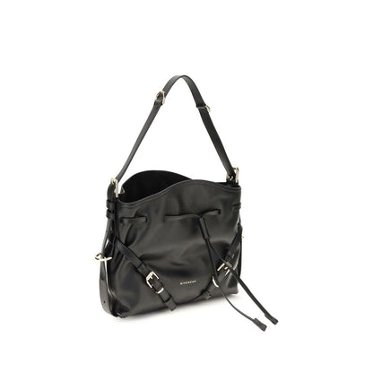 Givenchy Black Calf Leather Bos Taurus Bucket Bag