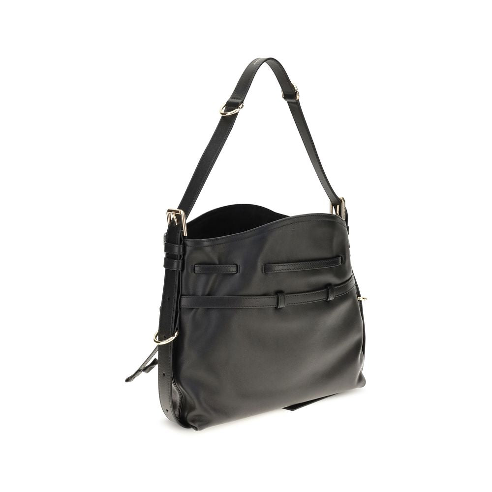 Givenchy Black Calf Leather Bos Taurus Bucket Bag
