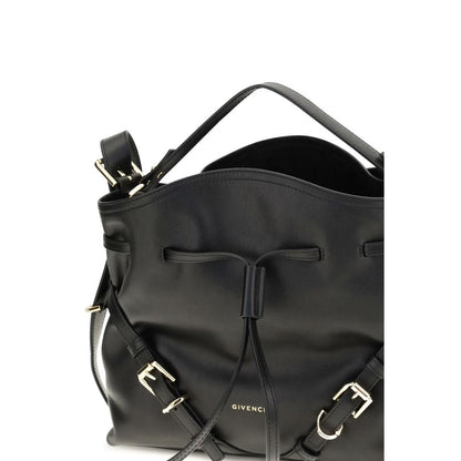 Givenchy Black Calf Leather Bos Taurus Bucket Bag