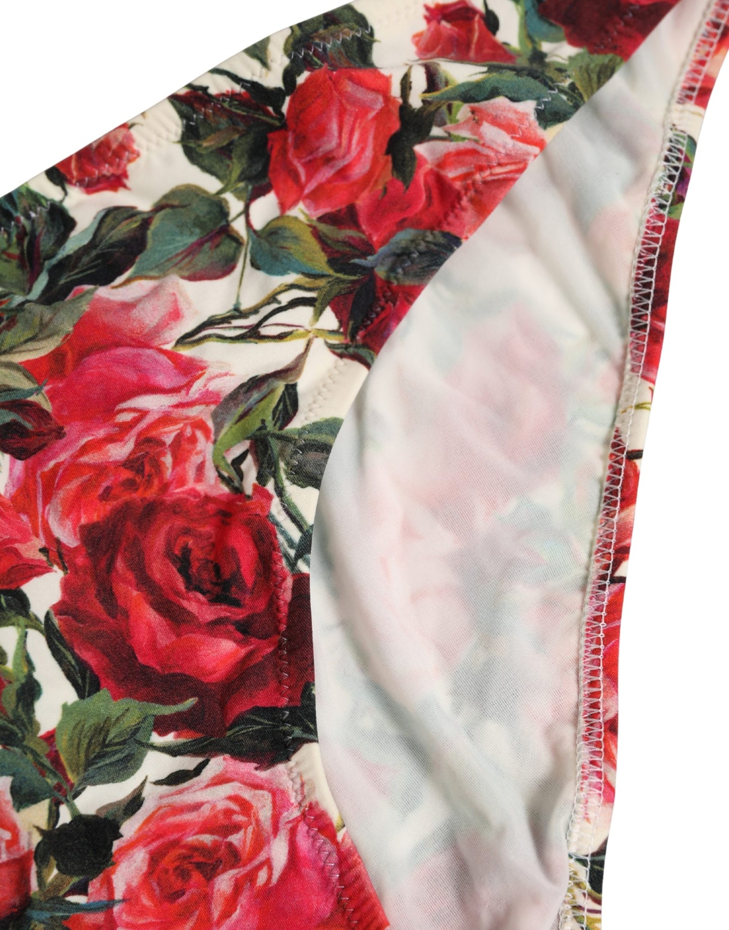Dolce & Gabbana Multicolor Floral Print Beachwear Bikini Bottom