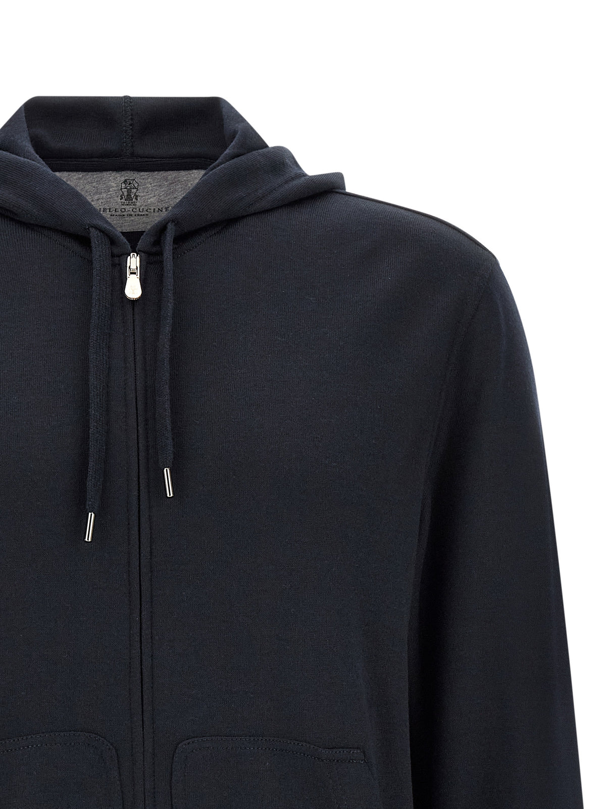 Brunello Cucinelli Blue Cashmere Sweatshirt