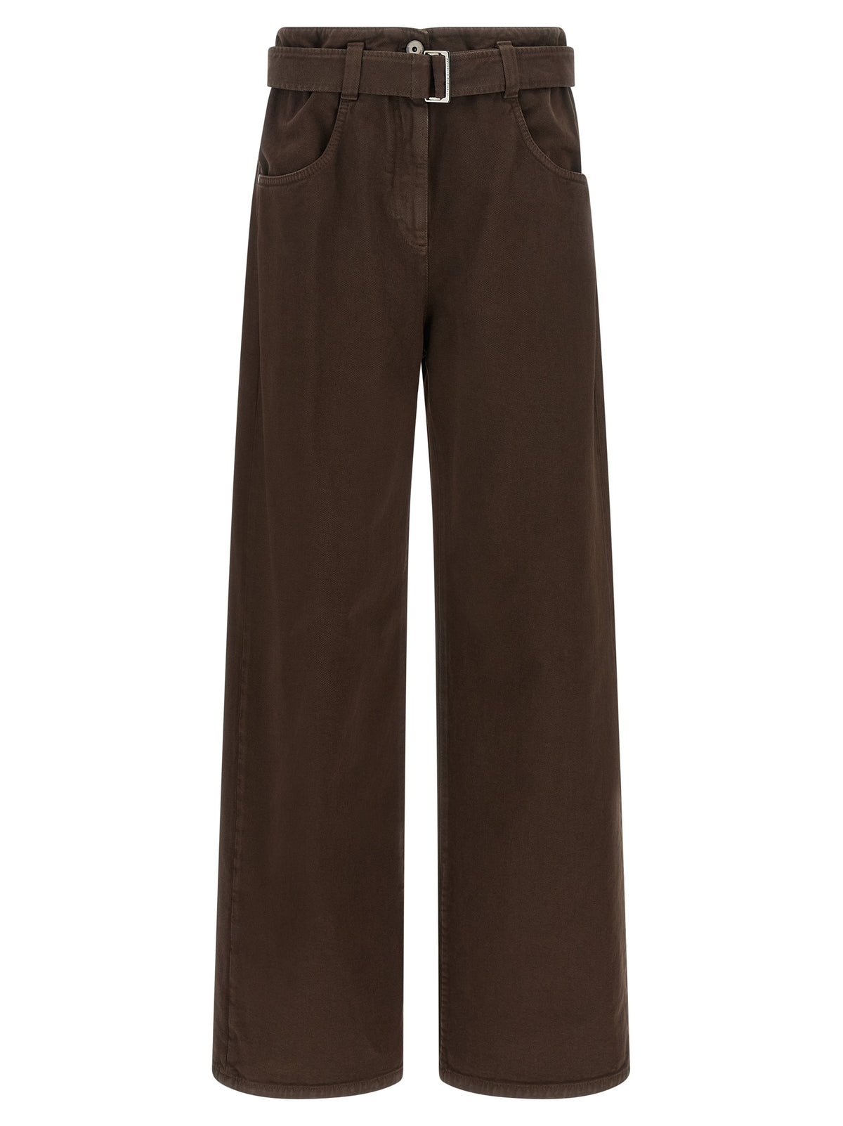 Brunello Cucinelli Brown Cotton Jeans Denim