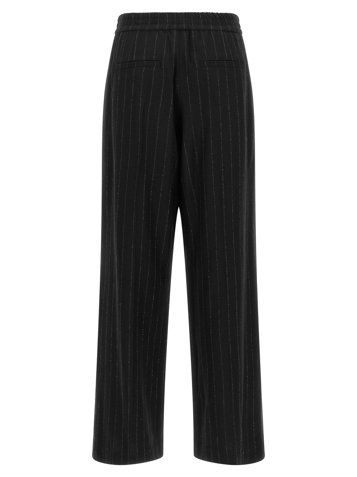 Brunello Cucinelli Blue Virgin Wool Casual Pants IT40